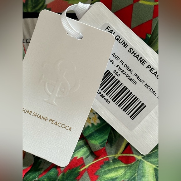 Falguni Shane Peacock Diamond & Floral Print Top - Picture 7 of 7